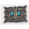 Image 1 : NAVAJO STERLING BELT BUCKLE MARKED "RT"