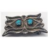 Image 2 : NAVAJO STERLING BELT BUCKLE MARKED "RT"