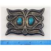 Image 6 : NAVAJO STERLING BELT BUCKLE MARKED "RT"
