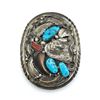 Image 11 : M. THOMAS JR FAUX BEAR CLAW BELT BUCKLE TURQUOISE