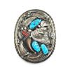 Image 12 : M. THOMAS JR FAUX BEAR CLAW BELT BUCKLE TURQUOISE