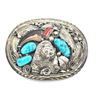 Image 3 : M. THOMAS JR FAUX BEAR CLAW BELT BUCKLE TURQUOISE