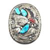 Image 4 : M. THOMAS JR FAUX BEAR CLAW BELT BUCKLE TURQUOISE
