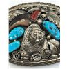 Image 6 : M. THOMAS JR FAUX BEAR CLAW BELT BUCKLE TURQUOISE