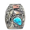 Image 9 : FJ FAUX CLAW BELT BUCKLE TURQUOISE CORAL