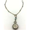 Image 2 : LIQUID SILVER NECKLACE W STONES--