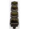 Image 2 : VTG. MEXICO BRACELET W JADE STONES