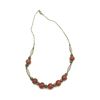 Image 2 : VTG. NECKLACE- LIQUID .925 TUBES, CORAL STONES