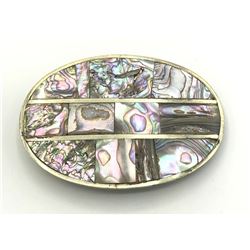 HENCH EN ABALONE BELT BUCKLE MEXICO