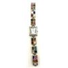 Image 1 : ARIA MOP FACE MULTI GEMSTONE INLAY WATCH