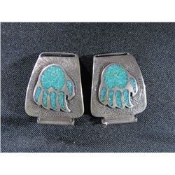 .925 WATCH TIPS BEAR CLAW TURQ INLAY