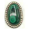 Image 1 : .925 "VJ" MALACHITE NAVAJO PENDANT