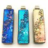 Image 1 : 3 DICHROIC PENDANTS PINK, BLUE, DARK BLUE