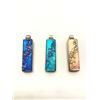 Image 2 : 3 DICHROIC PENDANTS PINK, BLUE, DARK BLUE