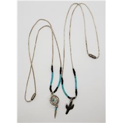 LIQUID STERLING DREAM CATCHER NECKLACE