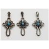 Image 1 : 3-STERLING CROSS PENDANTS MATCHING