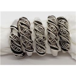 5-MATCHING STERLING RINGS