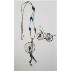 DREAM CATCHER NECKLACE/EARRINGS