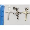 Image 3 : 3-STERLING CROSS PENDANTS
