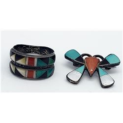 ZUNI RING & ZUNI BUTTERFLY PIN