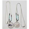Image 1 : 2-MATCHING LIQUID STERLING NECKLACES