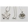 Image 3 : 2-.925 NECKLACES, FAMILY TREE & SNOWFLAKE