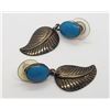 Image 1 : STERLING LEAF DESIGN EARRINGS