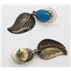 Image 2 : STERLING LEAF DESIGN EARRINGS