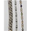 Image 2 : 3-TENNIS BRACELETS .925 w/STONES