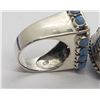 Image 8 : 4-STERLING RINGS w/BLUE STONES