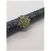 Image 4 : 5-STERLING RINGS w/GREEN STONES