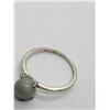 Image 9 : 5-STERLING RINGS w/GREEN STONES