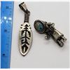 Image 2 : 2-NAVAJO PENDANTS (ZUNI MEDICINE MAN)