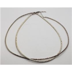 2-.925 STERLING NECKLACES MODERN
