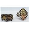 Image 1 : 2-STERLING TRI-COLORED RINGS