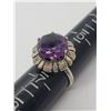 Image 9 : 4-STERLING RINGS WITH DEEP BLUE CENTER STONE