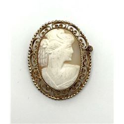 1/20 12K GOLD FILLED CAMEO BROOCH