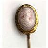 Image 2 : 10K GOLD PINK CAMEO PIN