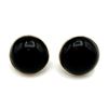Image 1 : 14K BLACK BUTTON EARRINGS