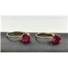 Image 2 : 14K HEART EARRINGS W DIAMOND