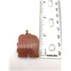 Image 2 : 10 (RED JADE?) ELEPHANT PENDANT