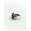 Image 4 : 18K GOLD RING W RED STONE SZ 4.5