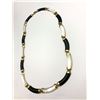 Image 3 : 14K NECKLACE W MOTHER OF PEARL & BLACK
