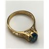 Image 2 : 14K RING WITH BLUE STONE SIZE 5.5