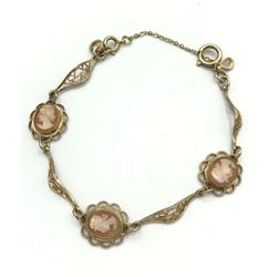 14K CAMEO BRACELET