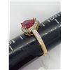Image 5 : 10K GOLD RING W RUBY STONE SIZE 7