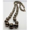 Image 2 : VINTAGE STERLING BEADED NECKLACE