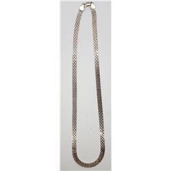 ITALY STERLING WOVEN NECKLACE/CHAIN