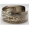 Image 2 : VINTAGE STERLING CUFF WITH NAVAJO ENGRAVED