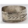 Image 4 : VINTAGE STERLING CUFF WITH NAVAJO ENGRAVED
